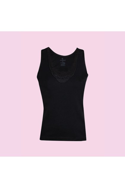 166 Ribana Laced Wide Strap Women's Tank Top (3 Pcs)