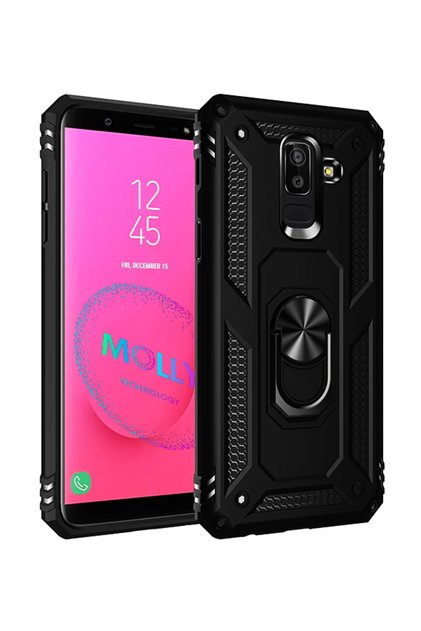 Black Megatron Ring Tank Silicone Case for Samsung Galaxy J8