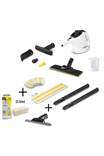 Karcher SC 1 EasyFix Buharlı Temizlik Makinesi + Cam Temizlik