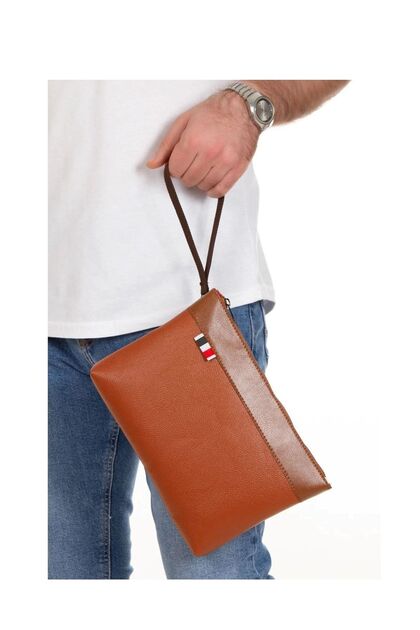 El Bilek Askılı Suni Deri Portföy Clutch Çanta