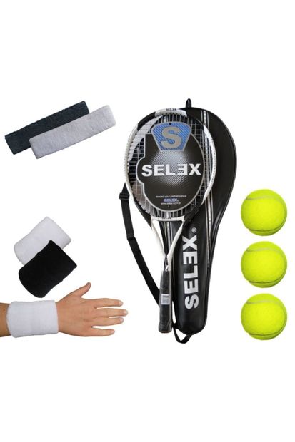 SELEX Blade 7 Tenis Raketi Ve Kılıfı Tenis Topu Bileklik Kafa Bandı L3 Raket - 1