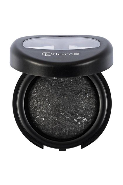 Yoğun Işıltılı Göz Farı - Baked Eyeshadow -002 Black Glitters- 8682536052368