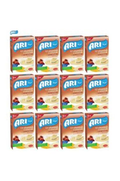 ARI 12 Vitaminli 6 Mineralli Hurmalı Pirinç Unu Bebek Maması 200 gr 12 li Kaşık Maması - 1