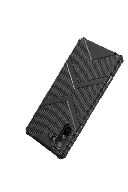 Dijimedia Galaxy Note 10 Kılıf Zore Hank Silikon Siyah - 8
