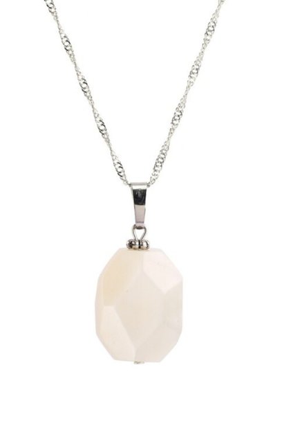 Natural Moon Stone Natural Stone Necklace Chain Included