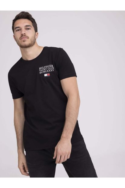 Tommy Hilfiger Camiseta Ab Yacht Clup Tee Masculina Erkek T-shirt - 1
