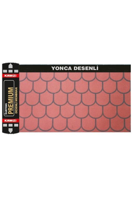 Kırmızı Shingle Şıngıl Desenli Arduvazlı Membran 3,5 Mm 10 M2 (ALTEKS MARKA)