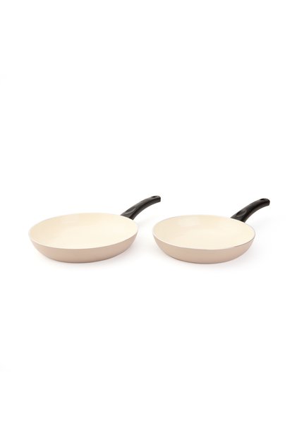 Natural 2-Piece Pan Set - Beige - 24 cm + 26 cm