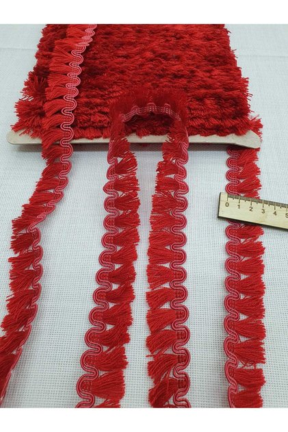 Şerit Püsküllü Saçak Krem 5 Metre
