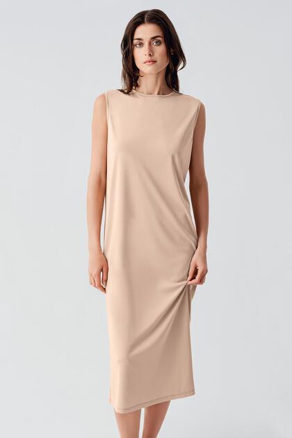 Sleeveless Long Dress Lining Underskirt Petticoat