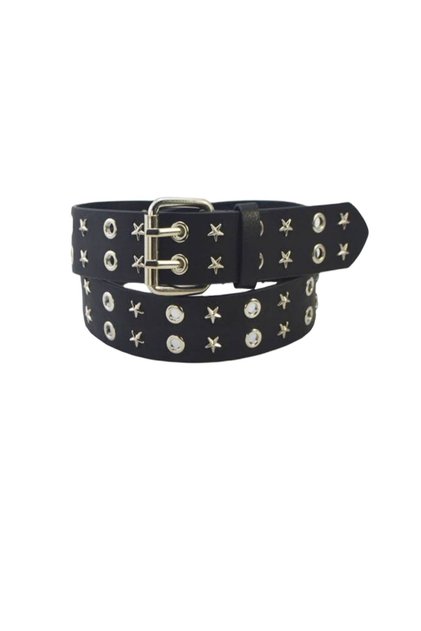 Gothic Punk Metallica Style Studded Belt with Cowboy Buckle