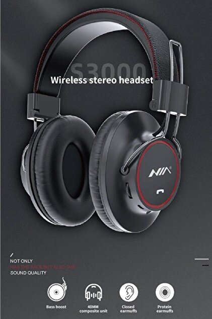 Favors Katlanabilir Kulaküstü Bluetooth Kulaklık Extra Bass 8D HD