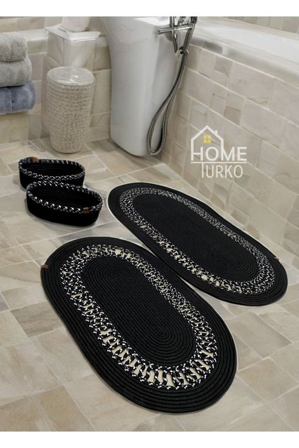 Set of 2 Jute, Straw, Doormat, Bath Mat, Bath Mat Set and Bath Basket