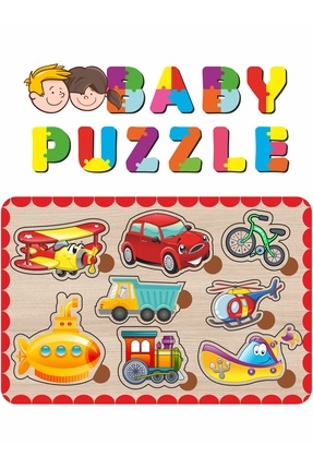 LİPYOS Sevimli Hafriyat Araçları Kepçe, Mikser Bultak Ahşap Puzzle