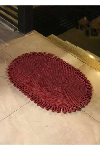 Jute, Patterned Doorstep, Doormat, Bathroom Mat, Balcony Mat / Gift, Houseware.