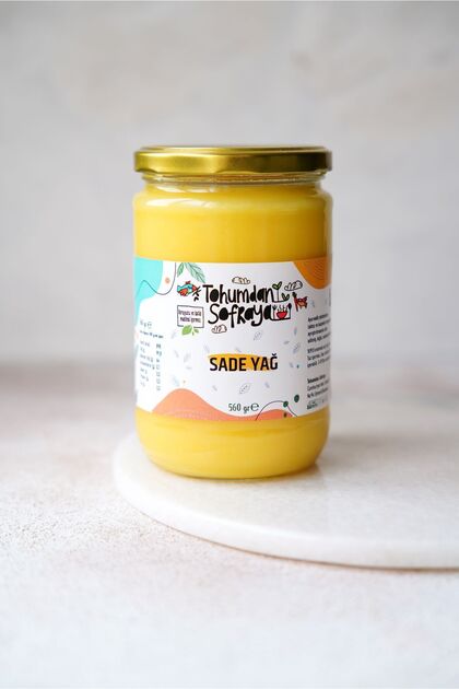 Kazdağları'ndan 560 Gr Sade Yağ Ghee -Laktozsuz Kazeinsiz -Saf Yağ/ Sadeyağ