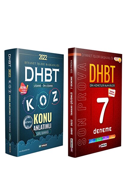 Genel Markalar Dhbt Koz 2'li Set Lisans Önlisans Konu Anlatımlı