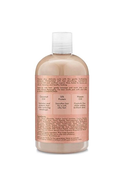 Shea Moisture Coconut & Hibiscus Kıvırcık Saçlara Uyumlu Şampuan