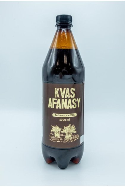 Filtrelenmemiş Alkolsüz Gazlı Malt Içeceği - 100% Doğal - Kvas - 1 L Plastik Şişe (BİR ADET)