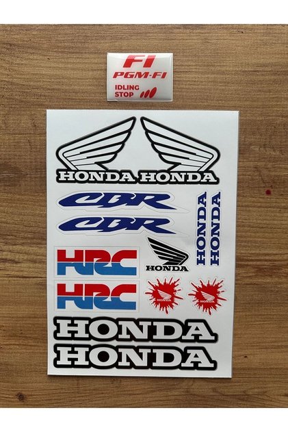 HONDA CBR HRC MOTORSİKLET KASK STİCKER ÇIKARTMA SETİ