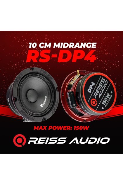Rs-dp4 10 Cm 110Wat 55Rms Profesyonel Oto Midrange Hoparlör Takımı
