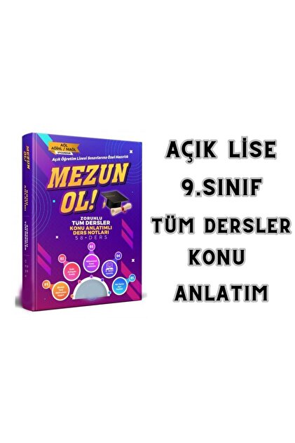Liyakat Yayınları YENİ-AÇIK ÖĞRETİM LİSE 9. SINIF ZORUNLU TÜM