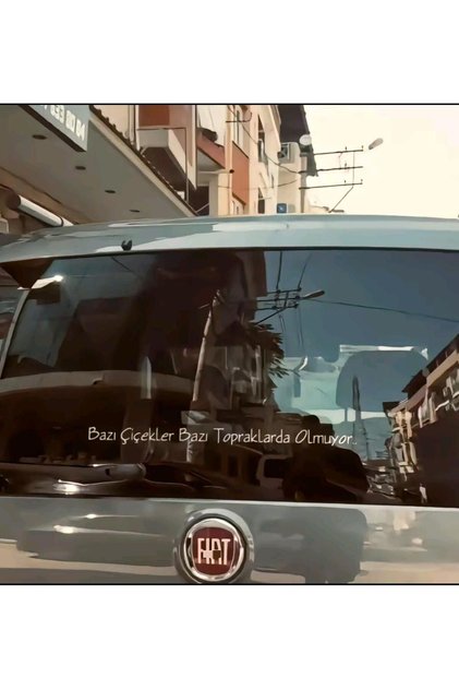 Bazı çiçekler bazı topraklarda olmuyor... Araç arkası yazı sticker traktör araba