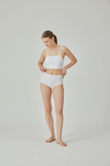 Kadın Beyaz Full Brief Low Külot