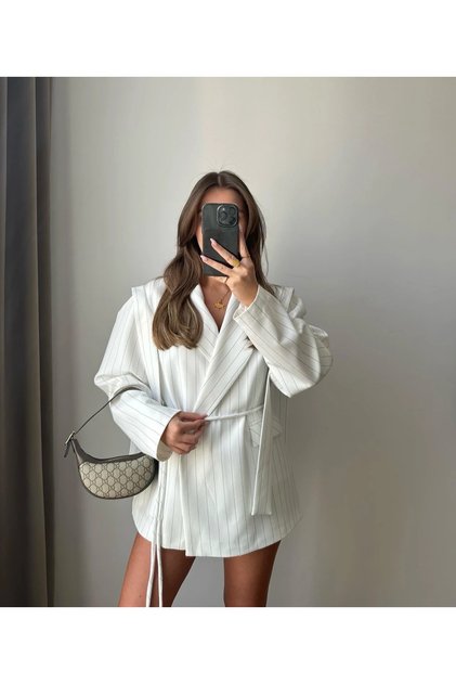 Women's New Season Design Tie-Detail Jacket