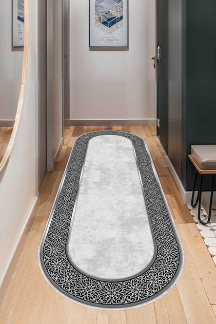 Dijital Baskı Yıkanabilir Kaymaz Taban Dekoratif Salon Mutfak Halısı Yolluk