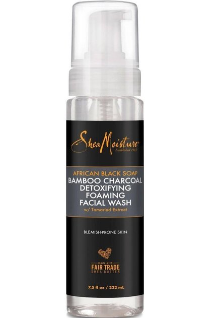 African Black Soap And Bamboo Charcoal Detox Face Wash Foam 222ml