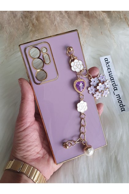 Samsung Galaxy Note 20 Ultra Compatible Flowery Hand Snap Laser Cut Case