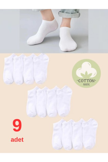 Unisex Booties Socks 9' Anti-Sweat Extra Comfortable