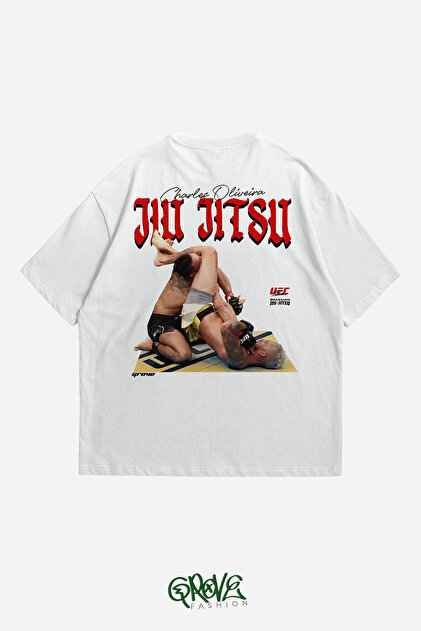 Grove Fashion Charles Oliveira Jiu Jitsu Arka Baskılı Unisex