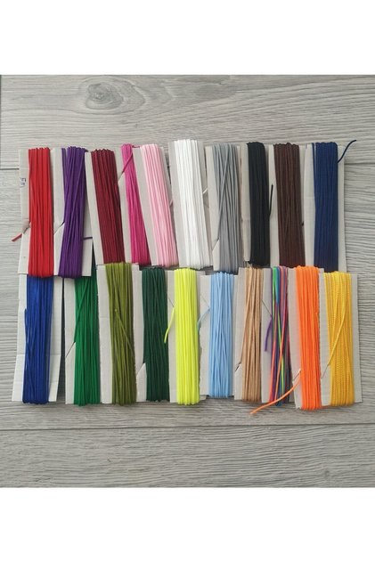Paracord Microkord 1 Mm Paraşüt Ipi 20 Renk 5 Er Metre Toplam 100 Metre