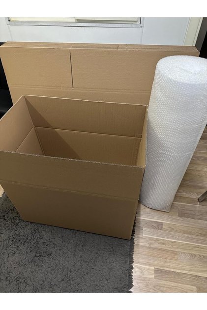 Kutu Boş Karton 70x40x40 Büyük Boy 3 Lü Adet , Aybaş Ambalaj Taşıma Kolisi