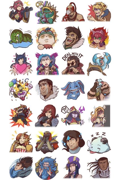 Lol Temalı Laptop Tablet Telefon Ajanda Sticker Set
