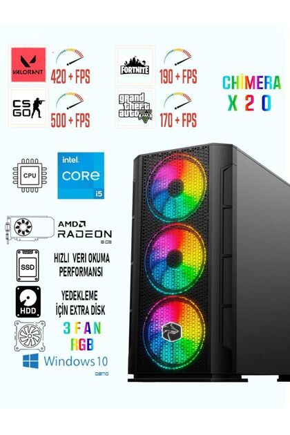 RAMTECH BİLGİSAYAR Chimera X20 I5 9400f / Rx580 8gb / 256gb Ssd