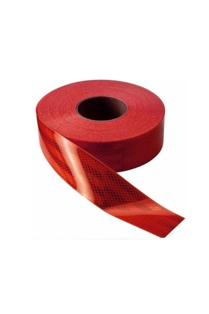 Red Reflective Strip Trailer Case Side Strip 50 Meters