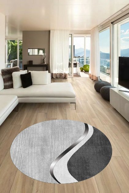 Dijital Baskı Yıkanabilir Kaymaz Taban Dekoratif Salon Mutfak Halısı Yolluk