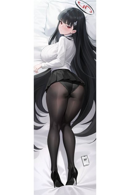 Anime Blue Archive - غطاء وسادة ريو 2 بدون نمط مطبوع عليه اتجاه واحد