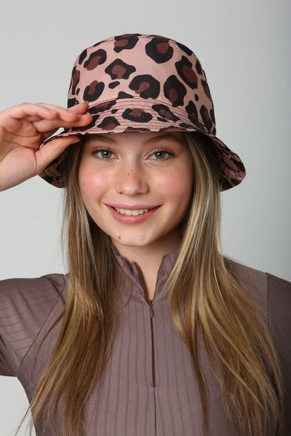 Leopard Pattern Printed Women's Bucket Hat