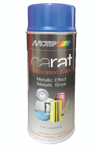 Metalik Mavi Sprey Boya 400 Ml