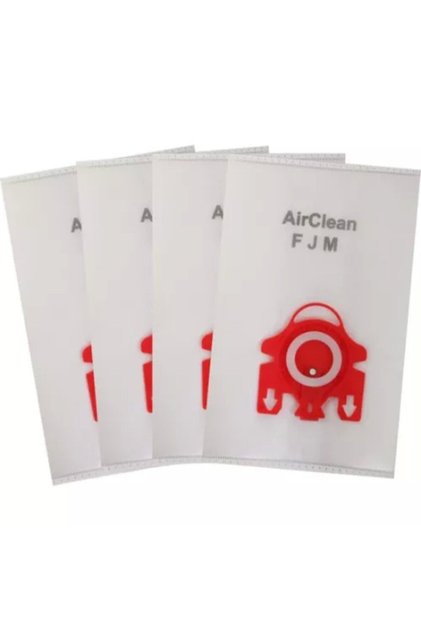 Червен комплект торбички за прах C1, C2, C3, 4 броя + филтър, подарък, гарантиран от вносител
