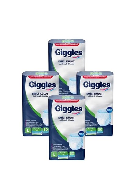 GİGGLES Yetişkin Emici Külot Large 30'lu 4 Paket (120 ADET)