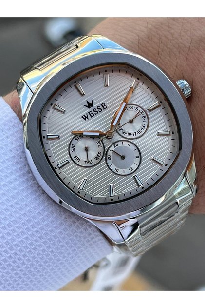 Steel Bracelet, Active Internal Functions, Does Not Tarnish or Fade, 5 ATM Men's Wristwatch EWWG402901