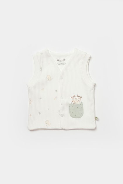Koala Jungle Combed Cotton Double Layer Baby Vest