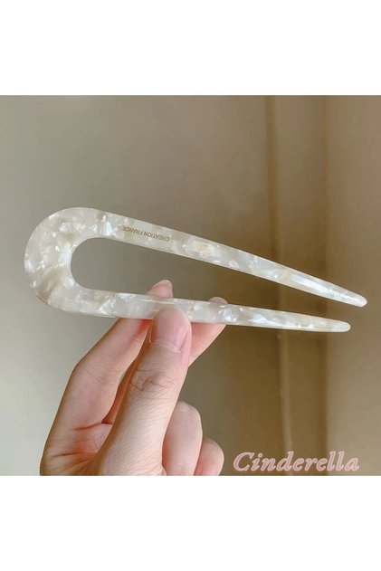 France Handmade Bun Buckle 13cm - Luxury Bone Hair Bun Stick - New Season Stick Buckle (Model-1)
