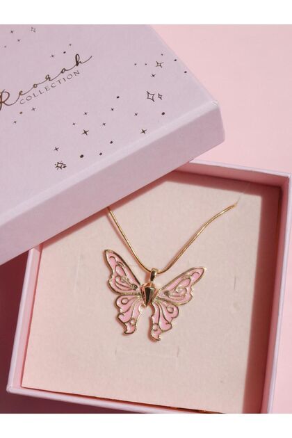 Guardians of Fairytopia Butterfly Necklace-pink