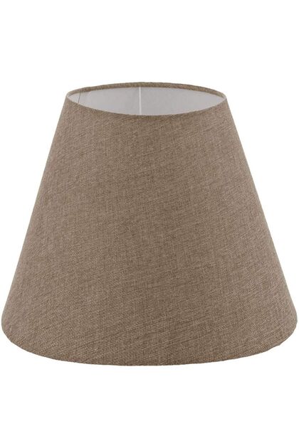 Bej Lambader Başlığı Çap 35 cm Konik Kumaş AB851